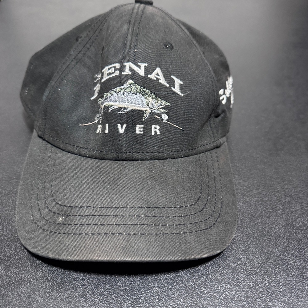 Drift Creek Outdoors Hat Mens OS Black Kenai River Alaska Fishing Baseball Cap